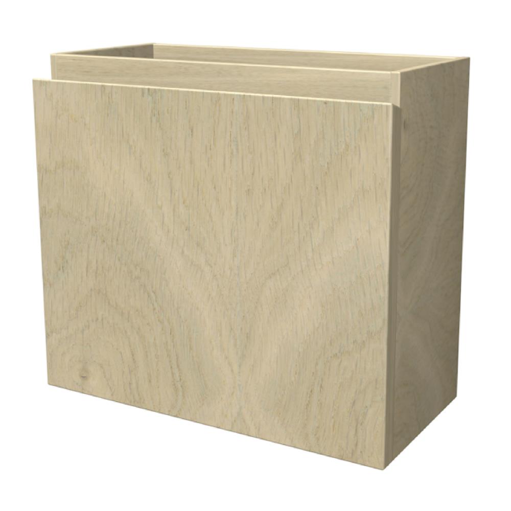 One Fonteinkastje links 44,5x40x19,5 White oak
