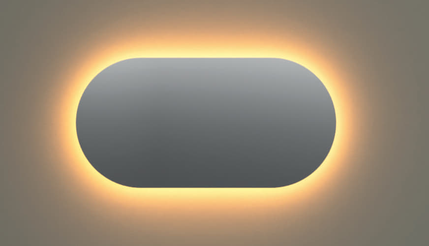 Cisano Spiegel 140x70, verlichting rondom, spiegelverwarming sensor geschakeld