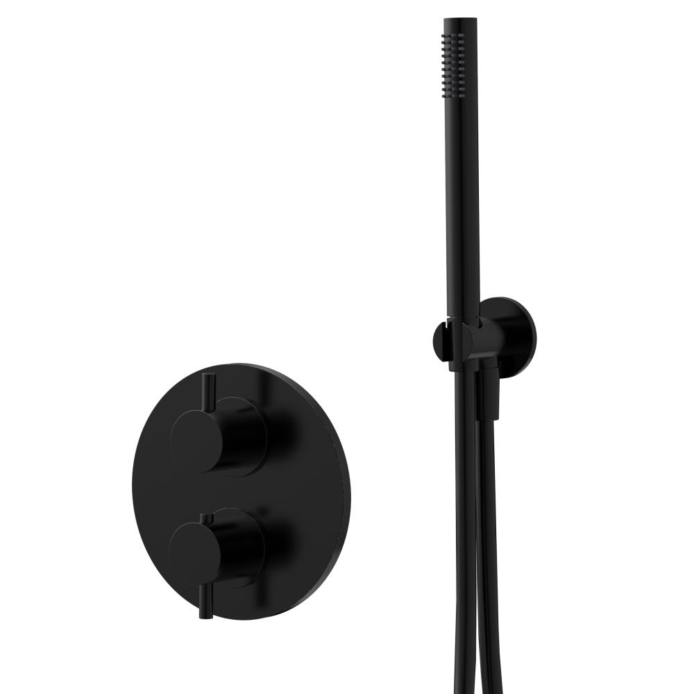 Duero - inbouwset voor bad zwart mat incl. Tec-Box