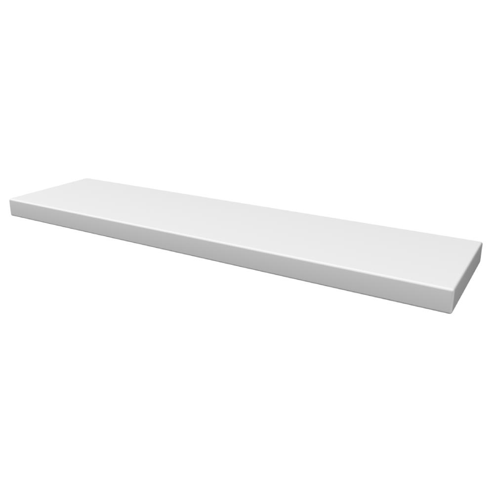 Young Wandplank met blinde bevestiging 60 Wit mat 60x15x2,5