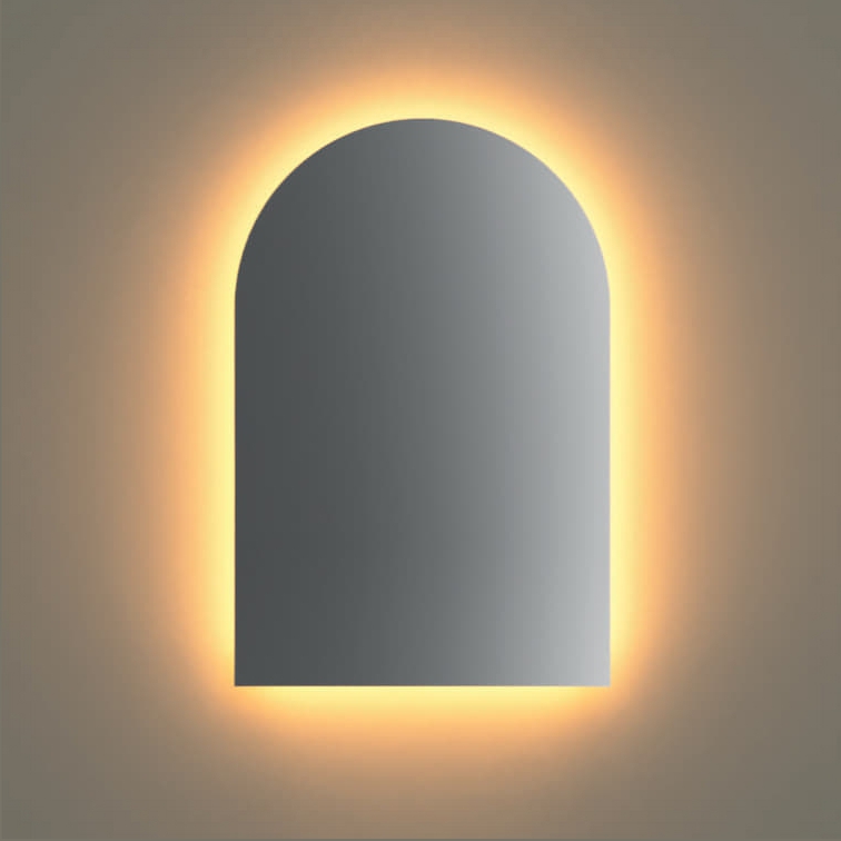 Guanto Spiegel 40x60, verlichting rondom, spiegelverwarming sensor geschakeld