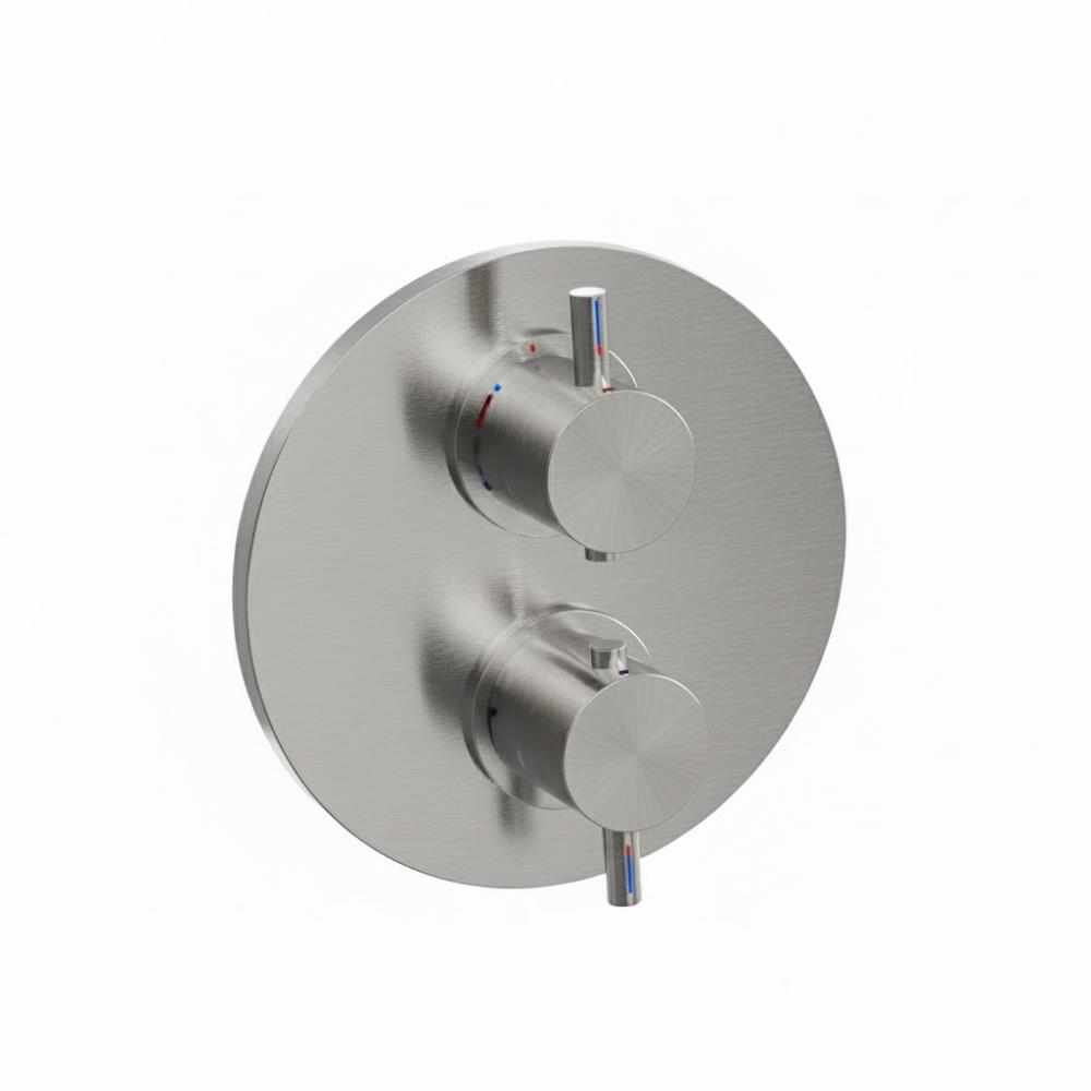 Duero - inbouwthermostaat met 2/3 uitgangen inox incl. Tec-Box