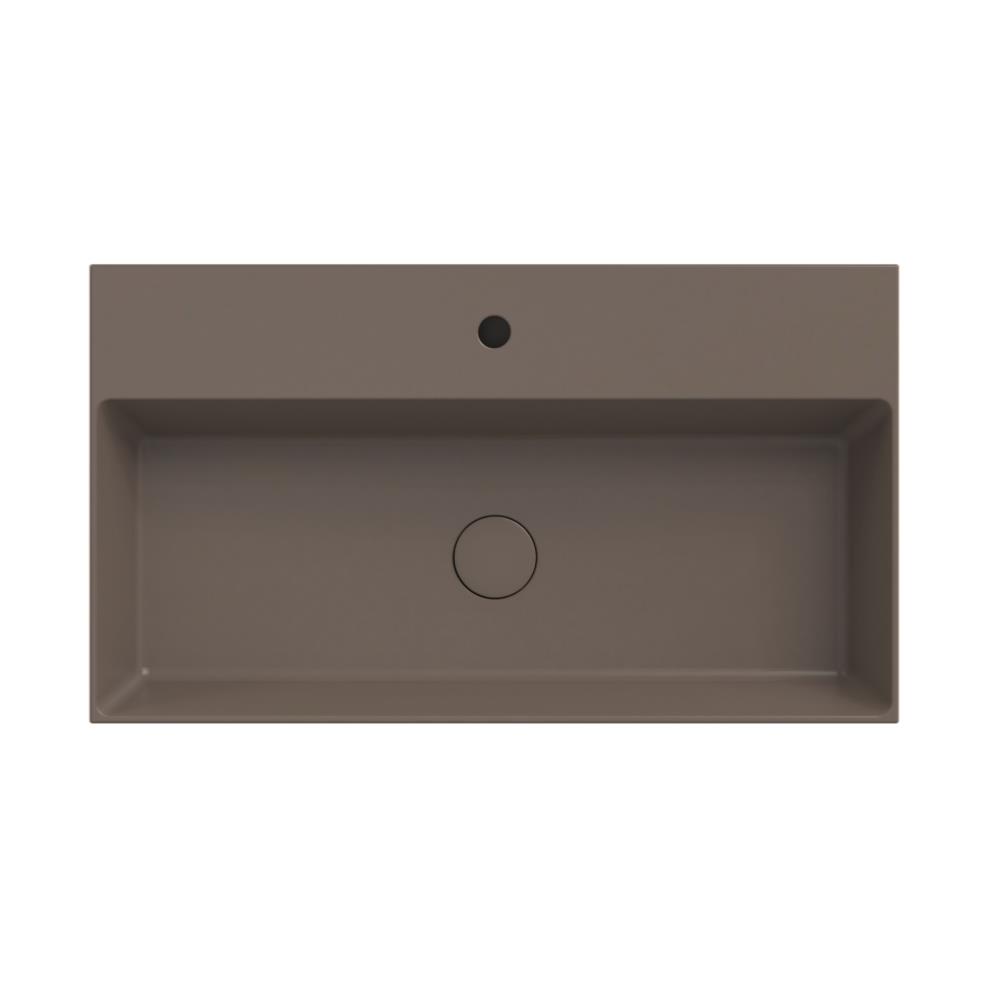 Dolce keramisch wastafelblad met 1 kraangat 80 (81x46) coffee mat