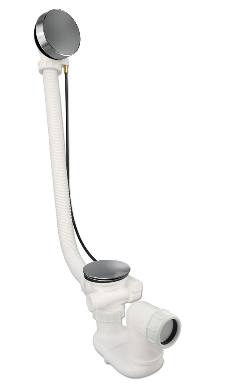 Badafvoer/overloopcombinatie (ABS) chroom  Badafvoer/overloopcombinatie (ABS) chroom