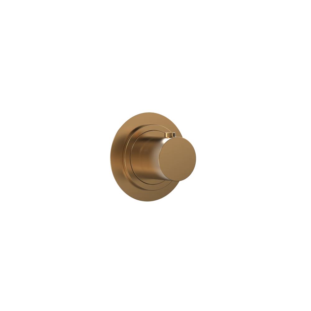 Pure - Inbouw stopkraan, goud geborsteld - LET OP! Rozet 8 cm