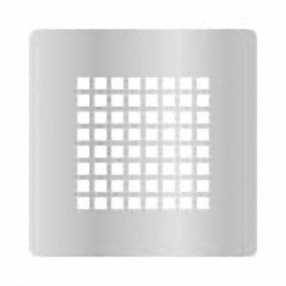 Soft douchebakafvoer Square cover inox
