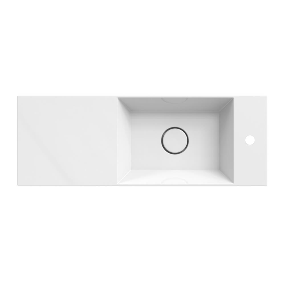 Coco  toiletwastafel 75x27 cm, keramisch wit glans